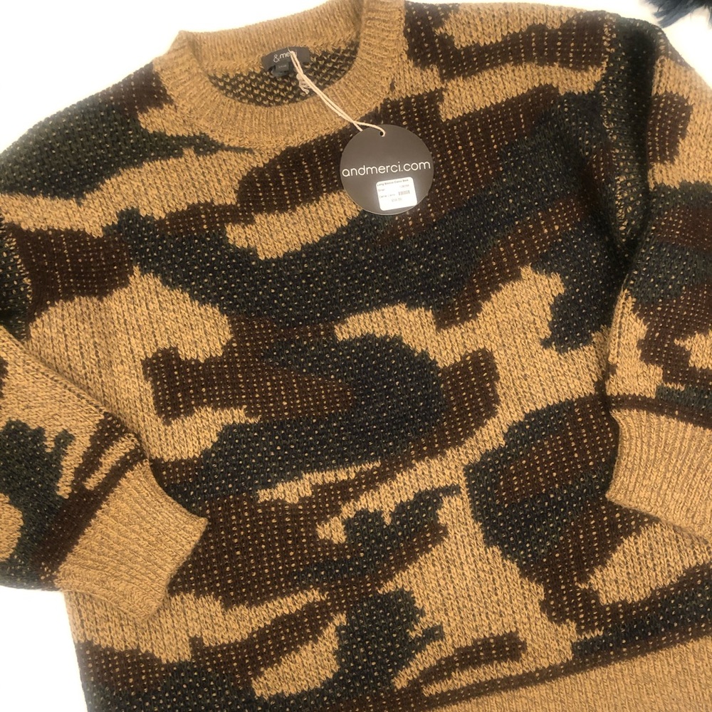 Brand New Oversized Camo sweater